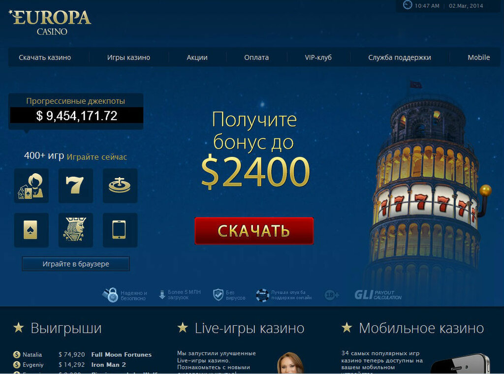 Рейтинг лучших казино онлайн на реальные деньги 2022