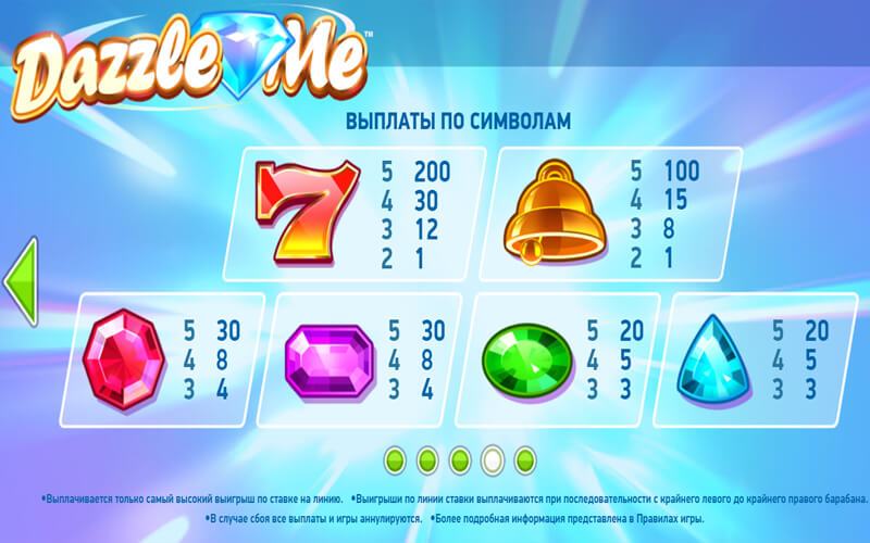 Игровой автомат Dazzle Me Ослепи Меня играть в онлайн.