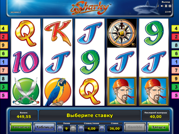 Sharky HD – игровой автомат на деньги в казино Эльдорадо
