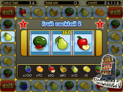 Игровой автомат Fruit Cocktail Клубнички играть бесплатно