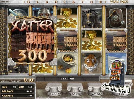 Игровой автомат бесплатно Гладиатор Gladiator.