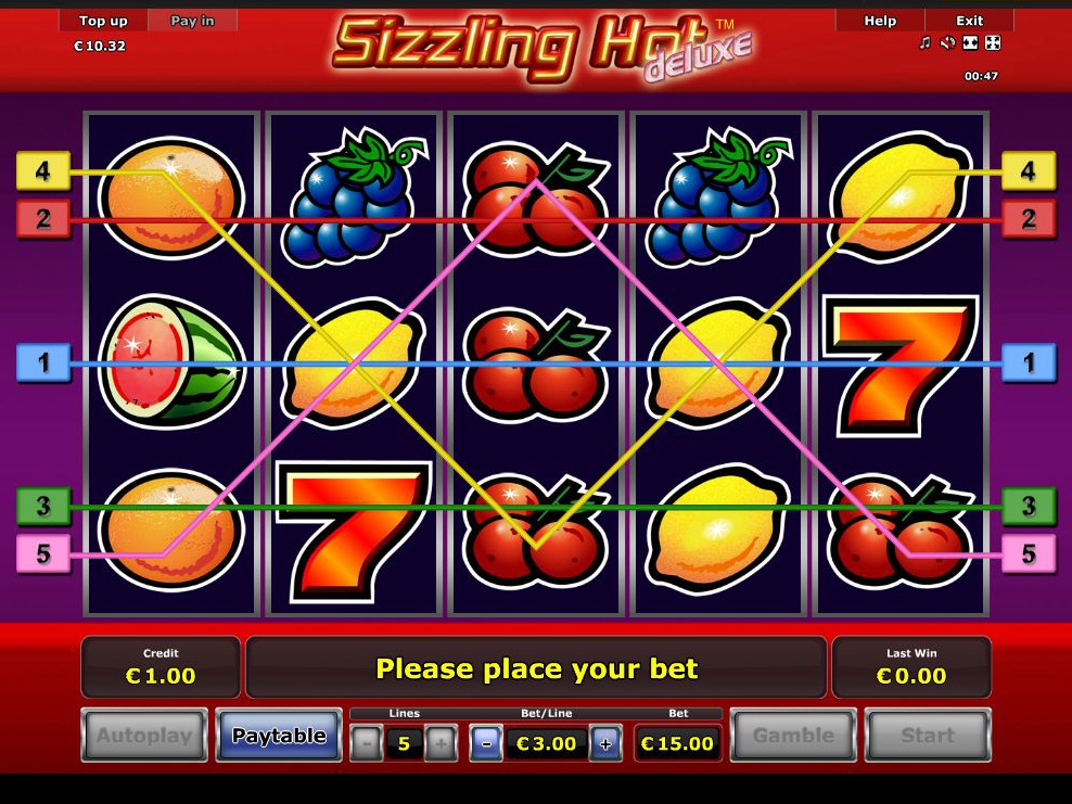 Игровой автомат Sizzling Hot Deluxe. - Игровые автоматы