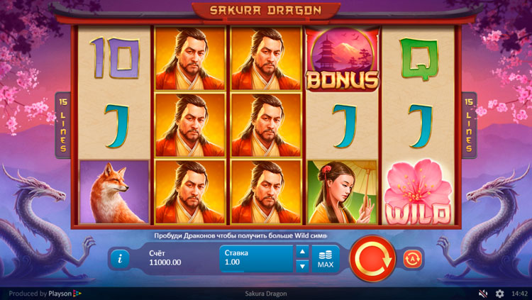 Игровой слот Sakura Fortune от Quickspin - играть.