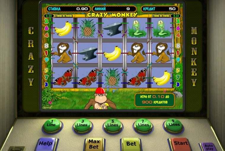 Игровой автомат Crazy Monkey Обезьяны — играть без.