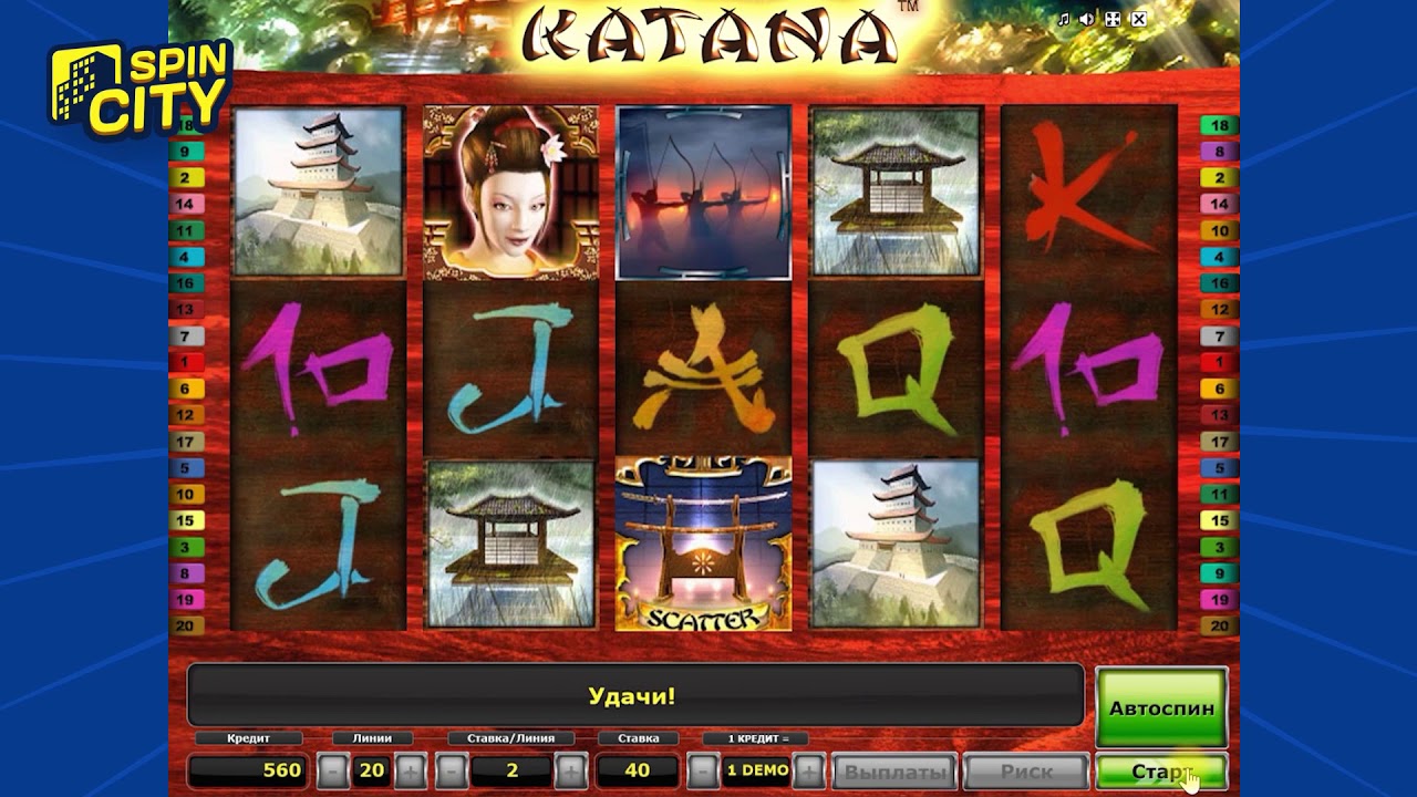 Игровой автомат Катана и фрукты 2,98K+играют