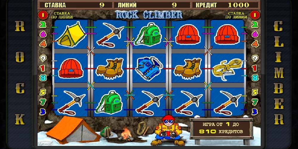 Slots › rock-climberИгровой автомат Скалолаз Веревки играть бесплатно