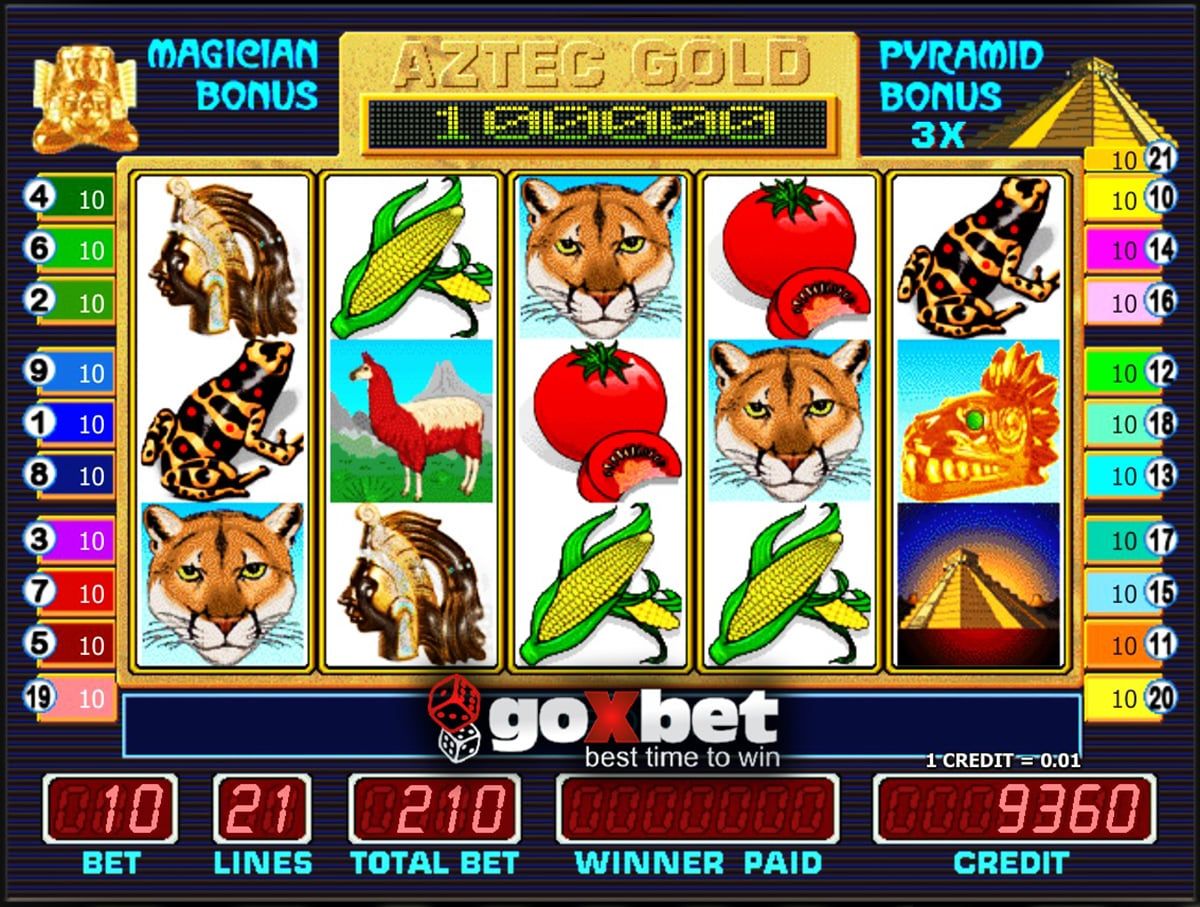 Игровой автомат Aztec Gold Золото Ацтеков играть бесплатно.
