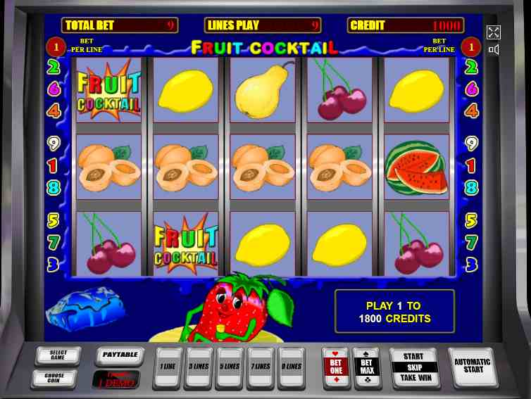 Игровой аппарат - КЛУБНИЧКИ Fruit Cocktail - ua