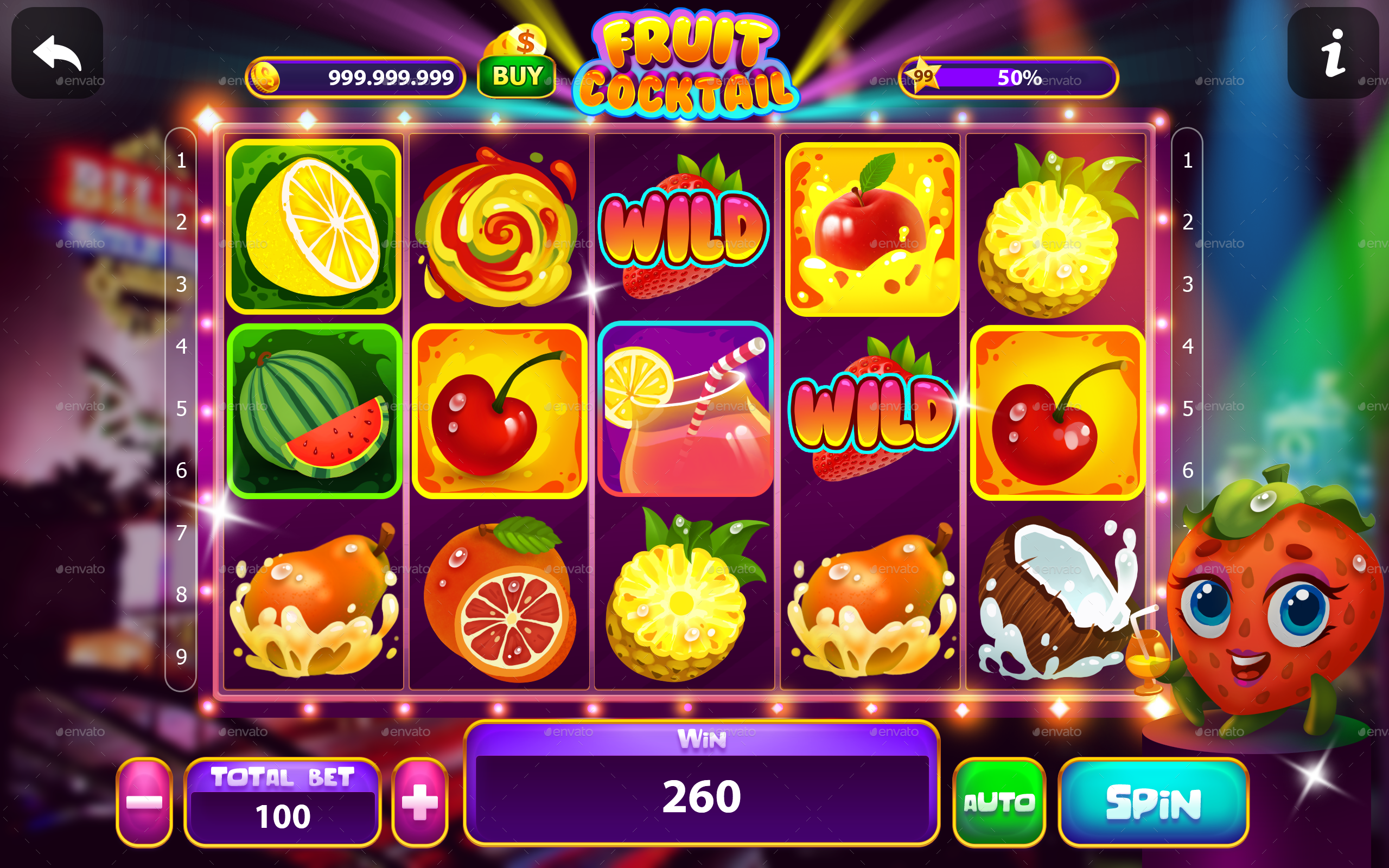 Скачать Fruit Cocktail Slots на андроид бесплатно