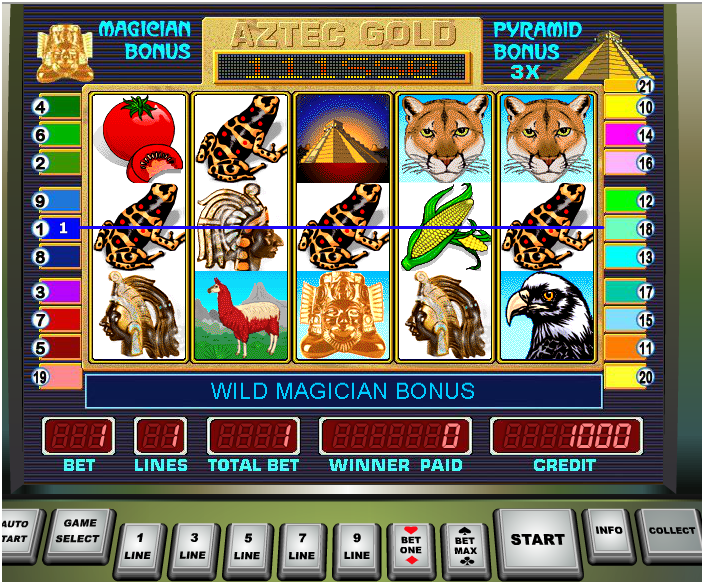 Игровой Автомат Пирамида Золото Ацтеков, Aztec Gold. - BUFTA